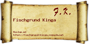 Fischgrund Kinga névjegykártya