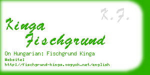 kinga fischgrund business card
